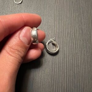 Elegant Silver Hoop Earrings